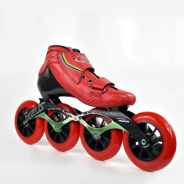 Patins de Corrida Profissional Fibra de Carbono Velocidade Inline Patins Sapato
