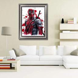 5d diy pintura diamante deadpool kits de ponto cruz cheio diamante bordado personagens de filme mosaico imagem arte strass decoração - Image 4