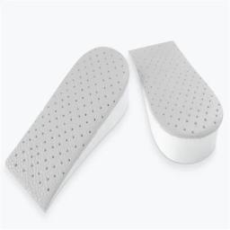 Respirável Altura Aumentar Palmilhas, High-Elastic, Sport Sole Pad, Inserção do Salto, Apoio Taller, Absorvente Pé Pads, Almofada do Salto, 2,5 centímetros - Image 6