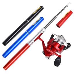 Portátil Mini Pesca Rod, Ultraleve Pólo telescópico, bolso Rod Set, Acessórios De Pesca, Pen Tipo, Viagem - Image 1