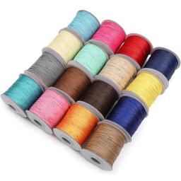 Linha de couro Cordão Encerado para Fazer Jóias, 20 Cores, Fio De Algodão, Strap String, Colar Corda, Pulseira DIY Suprimentos, 0.5mm, 10m por Saco - Image 1