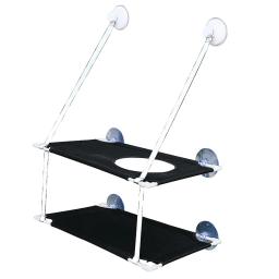 Rede montada em janela para cães e gatos, assento para animais, super ventosa, espreguiçadeira suspensa, cama macia e quente para cães pequenos e coelhos - Image 4