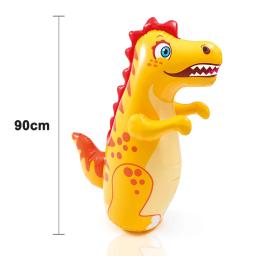 Crianças adulto tumbler boxe inflável saco de pancadas meninos dinossauro esporte brinquedos crianças atividade ao ar livre jogo presente - Image 4
