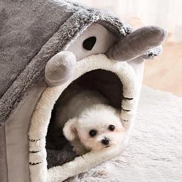 Cama dobrável para cães e gatos, canil lavável, suprimentos de cama removíveis, ninho interno para cães e gatos - Image 3
