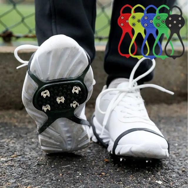 Botas de Neve Antiderrapantes para Camping com Crampons Universais - Segurança e Estilo em 5 Cores para Escalada e Caminhadas Invernais