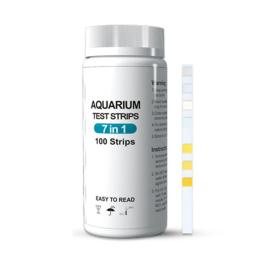 Tiras de teste de qualidade de água termal D0AD 100 peças 7 em 1 para tanque de peixes de aquário - Image 2