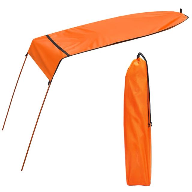 Guarda-chuva dobrável portátil para caiaque e canoa: toldo de sombra ideal para pesca ao ar livre