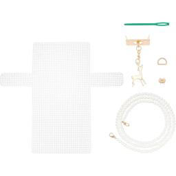 Folhas de lona plástica de malha clara para bordado, fáceis de cortar, Kits de lona plástica, artesanato, apuramento, 1 conjunto - Image 1