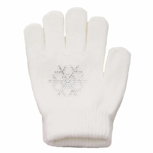 Luvas Quentes Infantis para Patinação Artística, Antiderrapantes e Elásticas para Esportes de Inverno