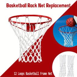 Basquete Rack Net para basquete ao ar livre, rede destacável, 12 loops, resistente, 1 pc, 2pcs - Image 5