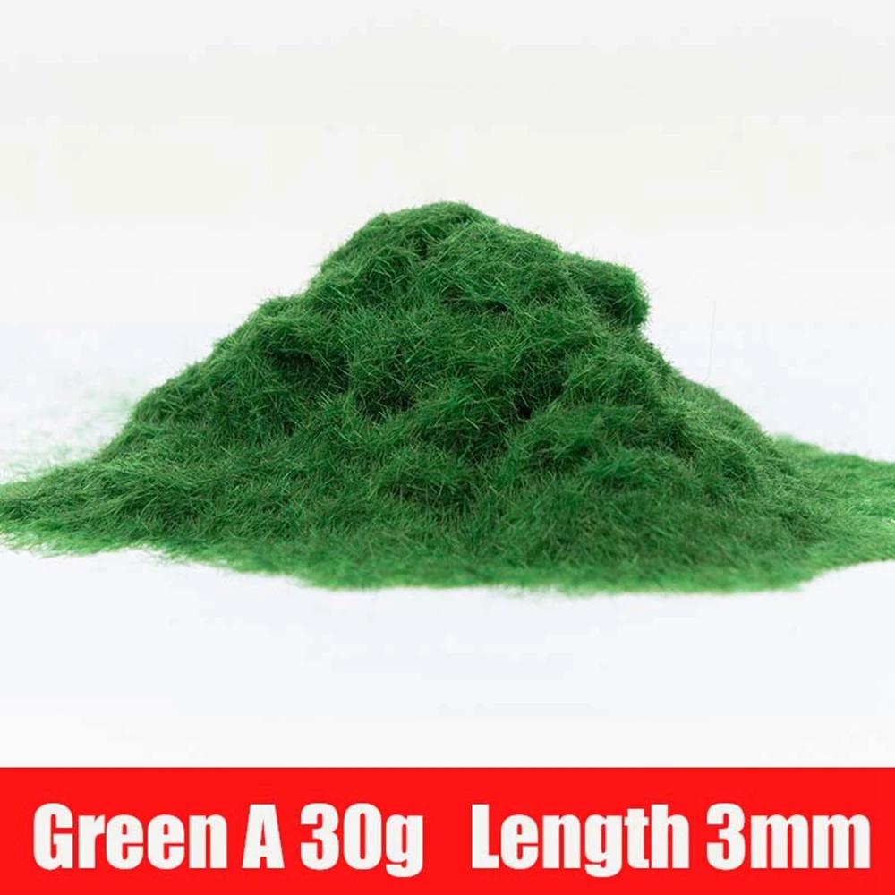 Nylon Terrain Grass Powder, Miniature Scene Model Kit Layout, Mesa de areia, Modelo de construção Grama, Relva estática, 30g, 3mm - Image 1