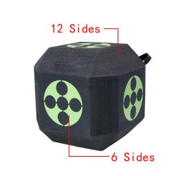 3d tiro com arco bloco alvo 8.6 "cubo auto recuperação expe caça tiro alvo pedaço em camadas alvo preto 22cm para todas as setas - Image 2