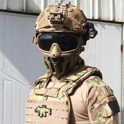 Equipamento de proteção de airsoft tático máscara e óculos, capa do capacete, forro EPP avançado, para paintball, conjunto de máscara - Image 2
