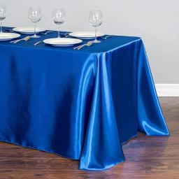 Toalha De Mesa Retangular De Cetim Branco, Decorações De Festa De Casamento, Cobertura De Mesa, Toalha De Mesa De Natal Para O Evento Em Casa - Image 4