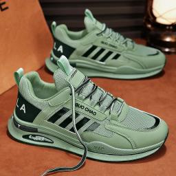 Sapatos de malha de verão masculino tênis respirável luz sapatos casuais masculinos rendas calçados de caminhada tenis masculino zapatillas hombre ﻿ - Image 1