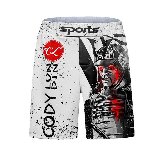 Conjunto Masculino de Sportswear para MMA e Boxe: T-shirt, Calças, Rashguard BJJ e Shorts Muay Thai para Treino Novo
