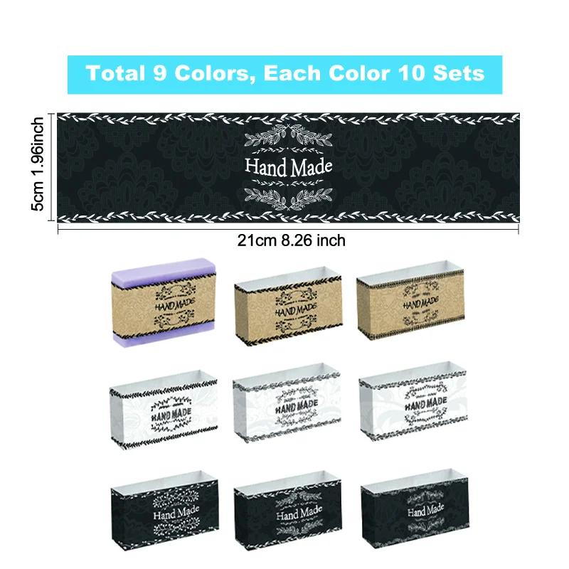 Etiquetas De Embalagem De Papel De Embrulho De Sabão, embalagem De Caixa De Presente De Bar De Sabão Caseiro, 1 Conjunto - Image 1