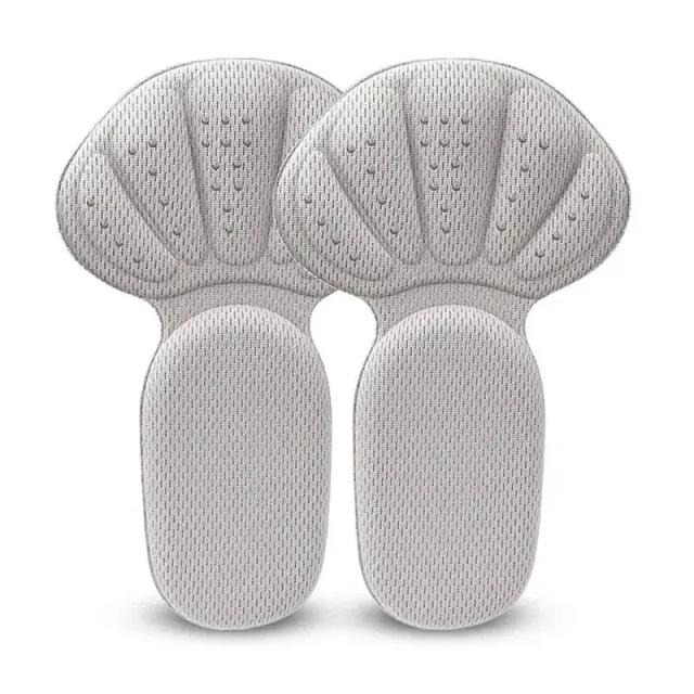 Nova esponja calcanhar almofada de volta dos inserções protetores de calcanhar almofadas de sapato para sapato muito grande malha macia apertos de calcanhar sapatos palmilhas 2 em 1