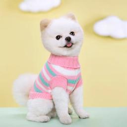 Camisola de gola alta para pet, cão e gato pequenos, roupas quentes macias e aconchegantes, fantasia de chihuahua schnauzer outono e inverno - Image 4
