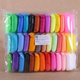 Modelagem colorida argila brinquedo para crianças, Plasticina super leve, polímero seco ao ar, brinquedo educativo lodo, presente de aniversário para menina, 36 cores - Image 1