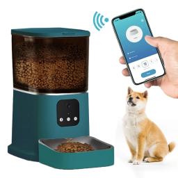 Nova câmera de vídeo 6l alimentador cronometragem inteligente automático alimentador para animais estimação cães gato wi fi inteligente dispensador de alimentos secos gravador voz tigela - Image 2