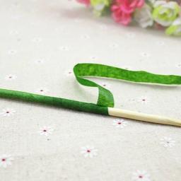 Fita autoadesiva de papel verde, filme de enxerto, caules florais para grinaldas, artesanato DIY, flor de seda artificial, 2 rolos, 30m - Image 5