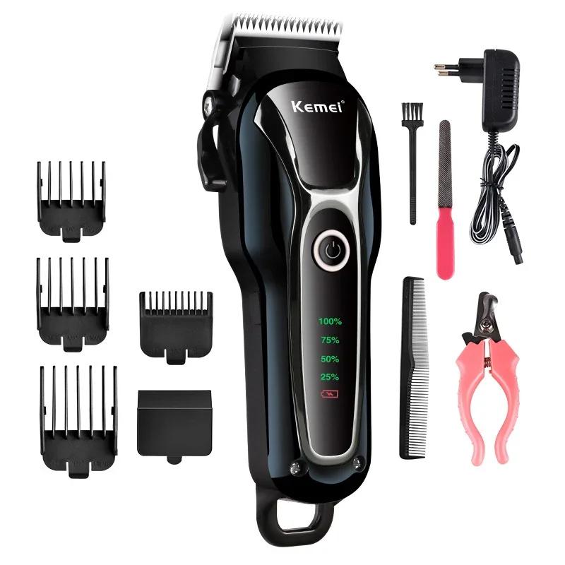 Animal Hair Trimmer, Dog Hair Clipper, Beauty Machine Remover, carregamento profissional, adequado para o gato, 100-240V - Image 1