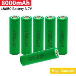 Bateria Recarregável Li-Ion com Frete Grátis, Descarga INR18650 35E, 100% Original, 18650, 8000mAh, 25A, 3.7V, 1-100Pcs, Novo, Bestselling - Image 2