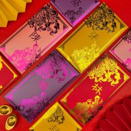 Sobrenome personalizado envelope vermelho, hongbao criativo, pacote vermelho, envelopes de presente para o ano novo, bênção, casamento chinês, 30pcs - Image 2