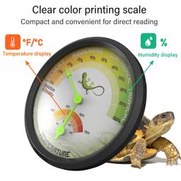 Yieryi-Pet Termômetro e Higrômetro, Terrário Interior, Répteis Tanque Acessórios, Temperatura e Umidade Tester, Sem Bateria, Adesivo - Image 4