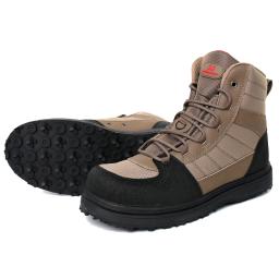Botas de pesca antiderrapantes leves masculinas, sola de borracha, fundo de borracha de caça, sapatos com metal Studs - Image 2