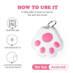 Mini Smart GPS Tracker para Pet, Anti-Lost, Dispositivo de rastreamento à prova d'água, Localizador compatível com Bluetooth, Rastreador para cão, gato, carteira infantil - Image 5