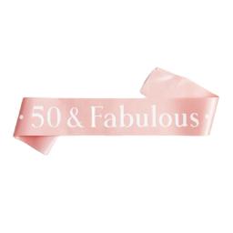 50 e Fabulosa Faixa de Aniversário para Homens e Mulheres, Alça De Ombro, Decoração De Festa De Feliz Aniversário, Favores De Festa, 50th Old Men, 1Pc - Image 2