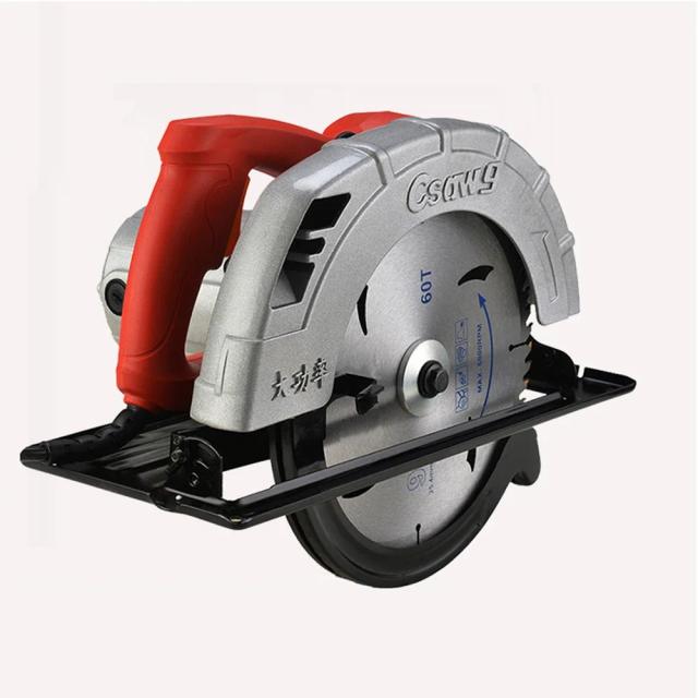 Serra Circular Elétrica Portátil Multifuncional 9" com Tabela de Corte e Flip para Trabalhos em Madeira 220V