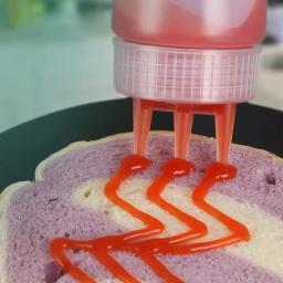 3 pçs 650ml ketchup squeeze garrafa de plástico condimento squeeze squirt garrafas 3 buraco dispensando garrafas para óleo churrasco molhos pintura - Image 2