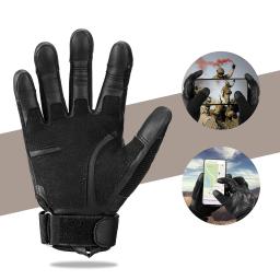 Dedo completo masculino duro Knuckle luvas táticas, tela sensível ao toque, tiro airsoft, jogo de paintball - Image 5