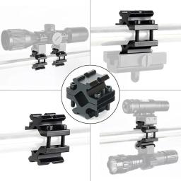 Trilho picatinny universal e ajustável para airsoft, acessórios de caça, trilho, barril, 20mm, se encaixa tubo, braçadeira - Image 4