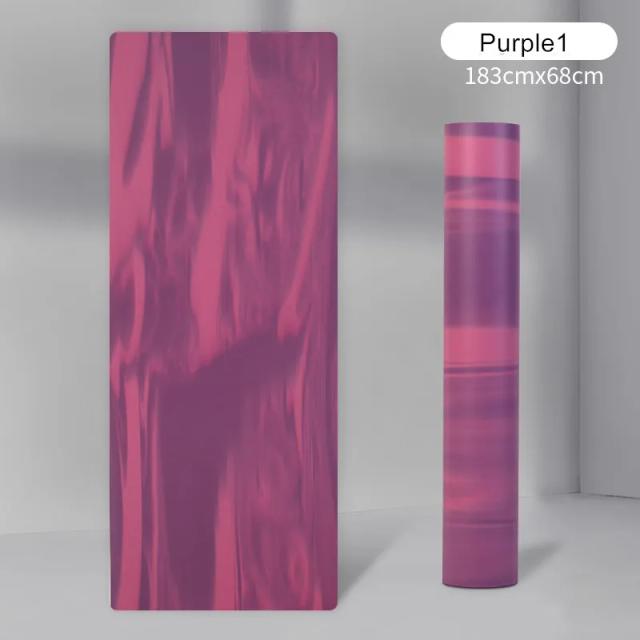 Tapete de Yoga Antiderrapante Dobrável para Exercícios em Casa e Meditação