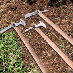 Picareta de aço inoxidável portátil multiuso resistente jardinagem mattock para subir capina ao ar livre escavação acampamento - Image 3