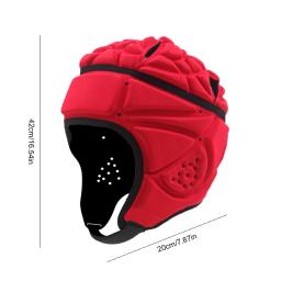 Respirável Lycra Rugby Headguard Capacete para Adulto, Chapelaria protetora acolchoada, ajustável Soft Goalie Chapelaria, Capacete de hóquei - Image 6