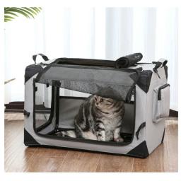 Saco de transporte exterior dobrável para animais de estimação, gaiola do cão, canil do carro, bagagem, gaiola de viagem, cães médios e grandes - Image 4