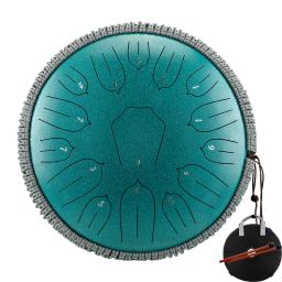 Hluru-Glucophone Aço Língua Tambor, Etéreo Tambor, Percussão Handpan, Instrumento Musical, Tom, Key C, 14 ", 15 Notas - Image 1