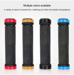 Punhos antiderrapantes do guiador para mtb, feito de borracha, alloy lock, acessórios de ciclismo, bmx - Image 2