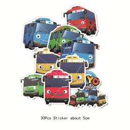 Tayo o pequeno ônibus festa de aniversário tema crianças guardanapos descartáveis placas toppers utensílios de mesa decorações de festa de chuveiro de bebê balões - Image 5