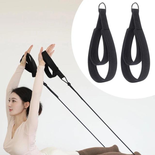 Tiras de Pilates Duplo Laço para Reformador - Treino Fitness e Central - 2 Unidades