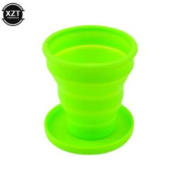 Portátil Silicone Retrátil Copa Dobrável com Tampa, Telescópico Dobrável Beber Cup, Viagem ao ar livre Copa da Água, 200ml - Image 3