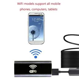 Câmera subaquática HD para Fish Finder, IP67 impermeável, dispositivo de pesca visual, conexão WiFi, telefone celular, tablet, iluminação 8LED - Image 3