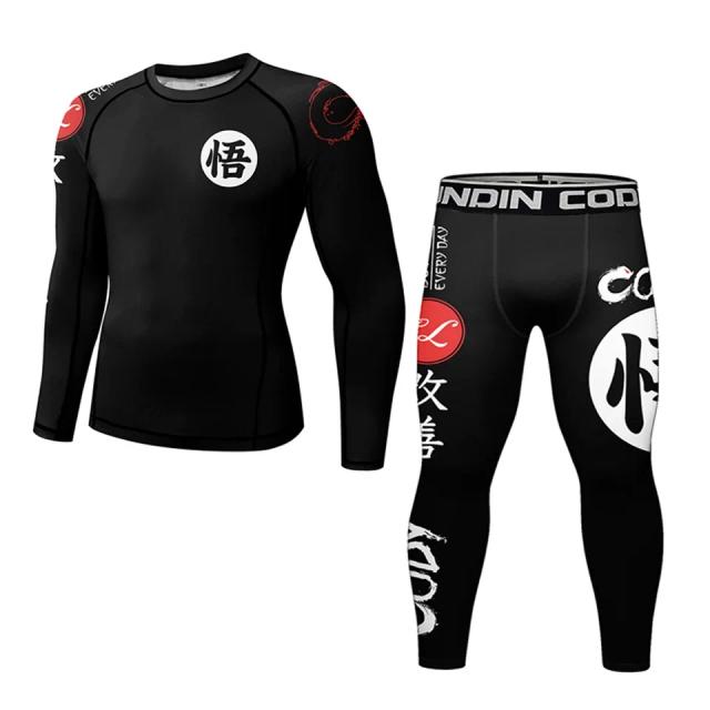 Conjunto Completo de Roupas para Artes Marciais: Kimono de Jiu Jitsu, Rashguards, Camisetas e Shorts para Homens