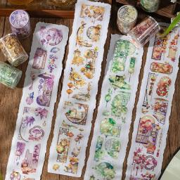 Fitas adesivas decorativas de mascaramento, Junk Journal, Scrapbooking Adesivos, Papel DIY, Ir para o mundo juntos, 1pc por lote - Image 1