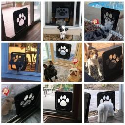 Porta de estimação, Dog Gate, Ao ar livre, Cães, Gatos, Janela, Casa, Entrar livremente, Moda, Bonito Jardim, Seguro, Novo, Fácil Instalar - Image 3